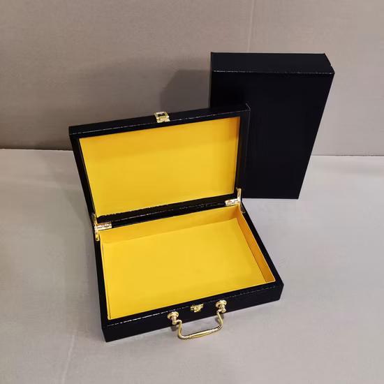 Simple Double Layer Large Capacity Version Zipper Jewelry Boxes Leather Storage Box
